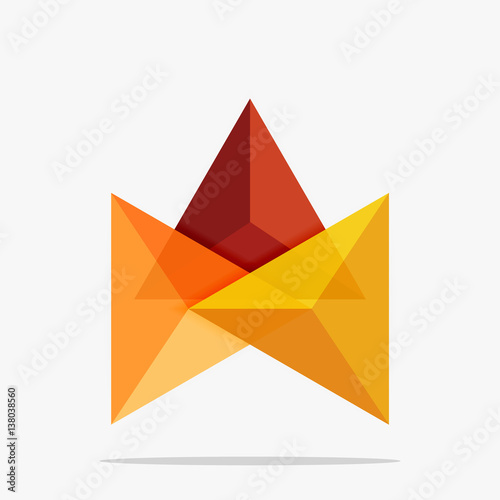 Free Download Blank triangle layout business template - GFXLoad