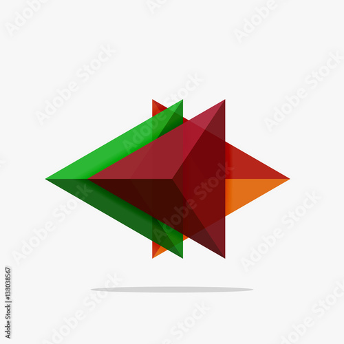 Free Download Blank triangle layout business template - GFXLoad