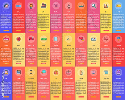 E-Commerce Vertical Banner Concept