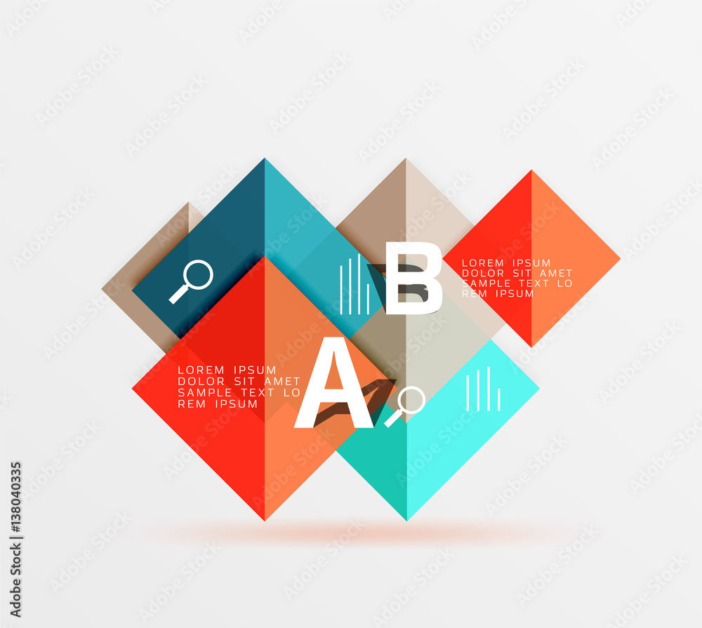 Square geometric abstract background Square geometric abstract background