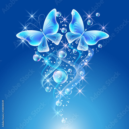 Butterflies with bubbles