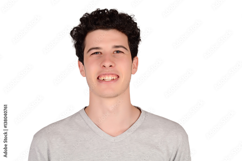 Close up of young latin man. Close up of young latin man.