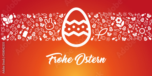 elegante und moderne Grußkarte zu Ostern