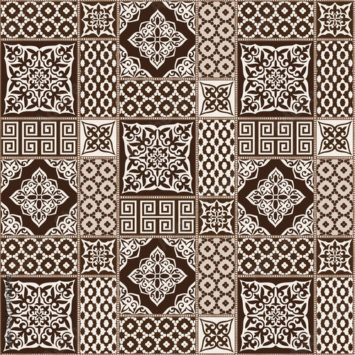 abstract seamless patchwork pattern