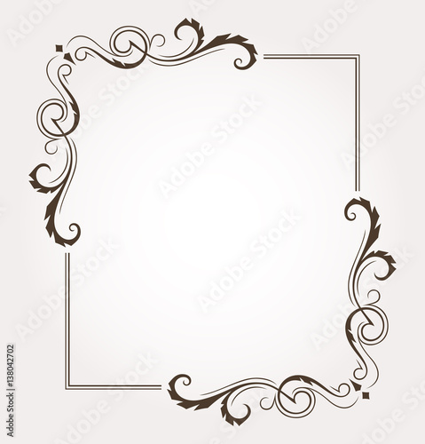 Frame and page decoration. Vector illustration