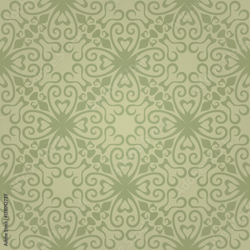 Wallpaper Mural Seamless abstract green pattern with gradient. Vector illustration Torontodigital.ca