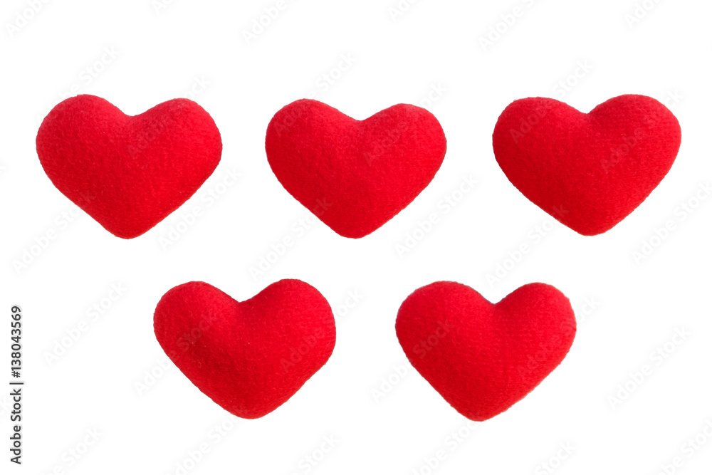 Heart isolated on white background with clipping path.Valentines Day background concept, Wedding day.