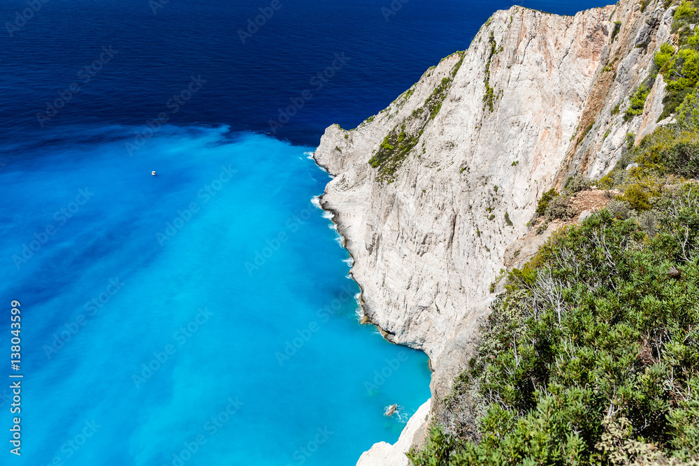 Fototapeta premium Navagio Bay at Zakynthos, Greece