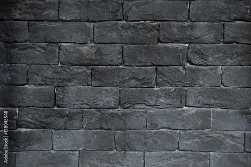 Old style stone gray brick wall texture