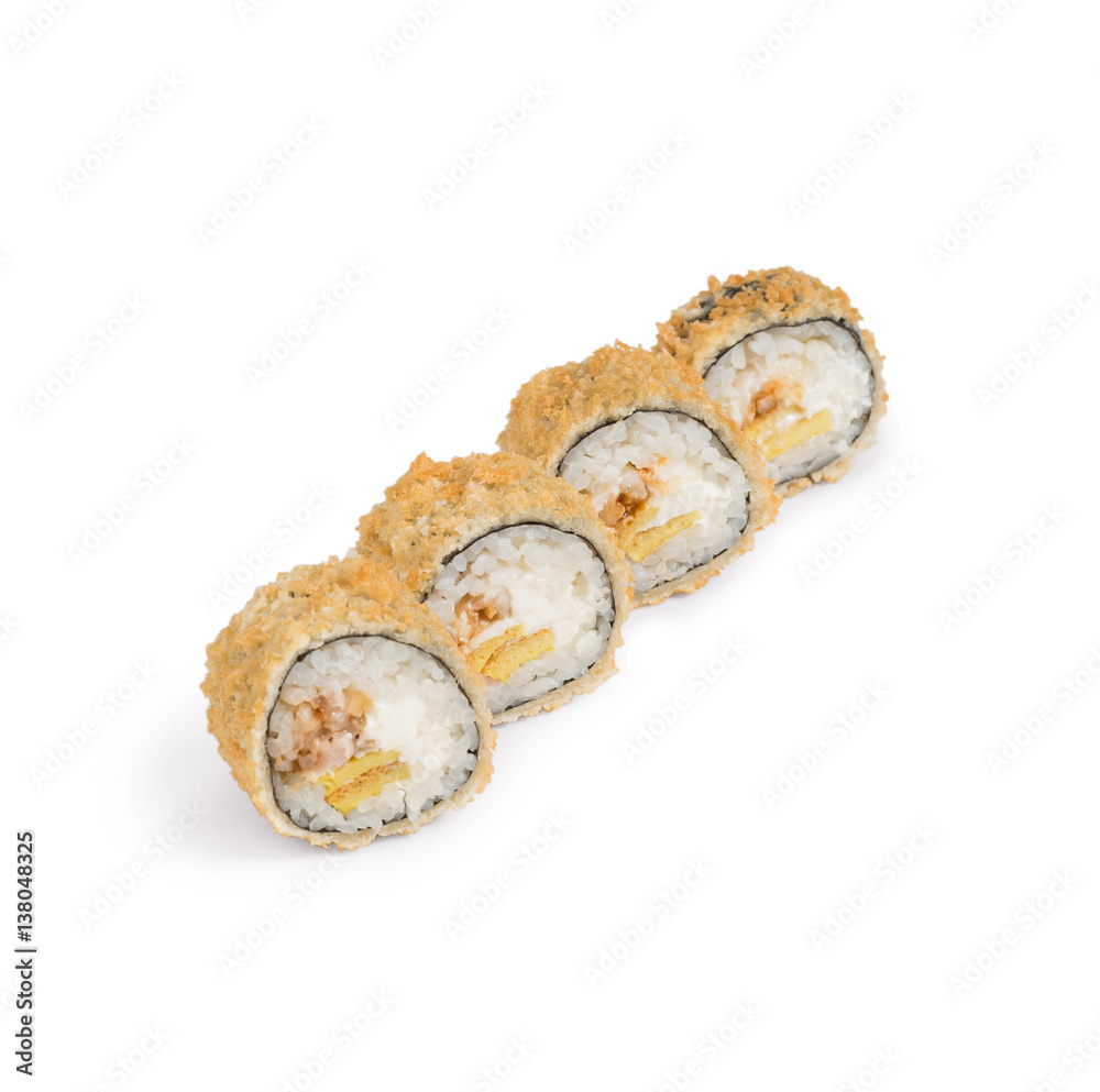 sushi isolated on the white sushi isolated on the white