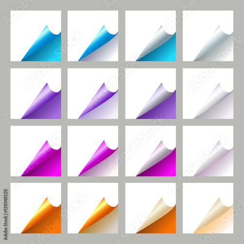 Set of isolated realistic empty vector paper colorful banners wi Free Download Set of isolated realistic empty vector paper colorful banners wi - GFXLoad