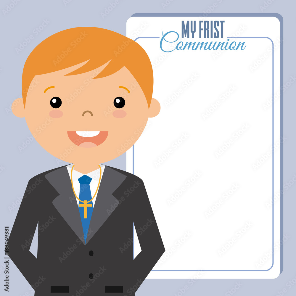 My first communion boy . space for text. My first communion boy . space for text.