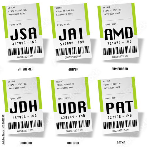 Airport tag bags - India (Rajasthan)