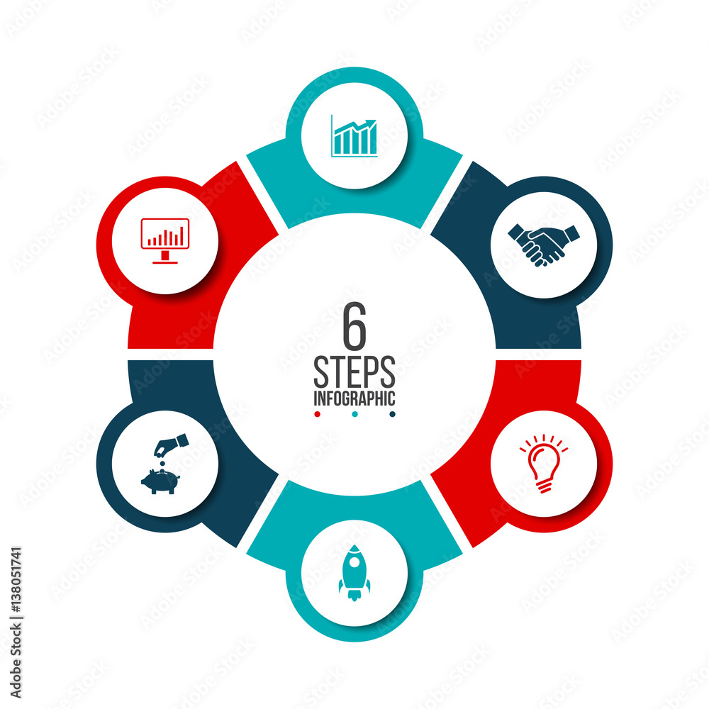 Vector circle infographic. Vector circle infographic.