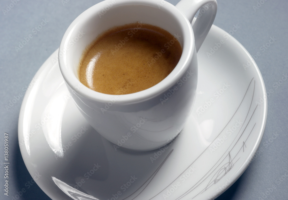 White cup of coffee cappuccino White cup of coffee cappuccino