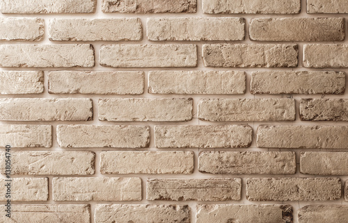 Beige brick wall