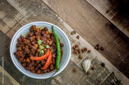 kala chana - indian spicy protein dish 