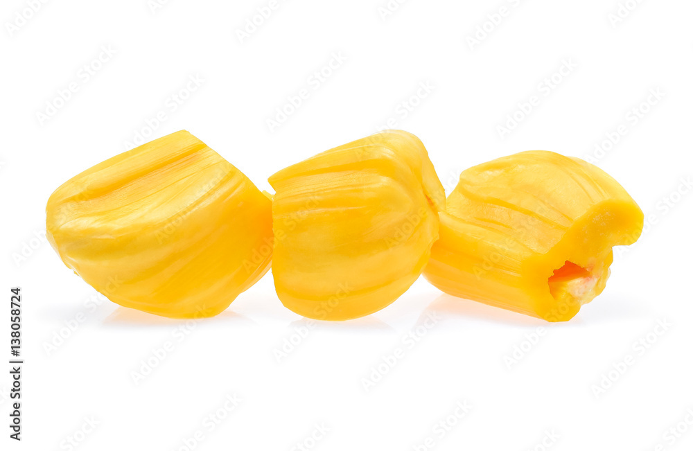 Ripe Jackfruit isolated on white background. Ripe Jackfruit isolated on white background.