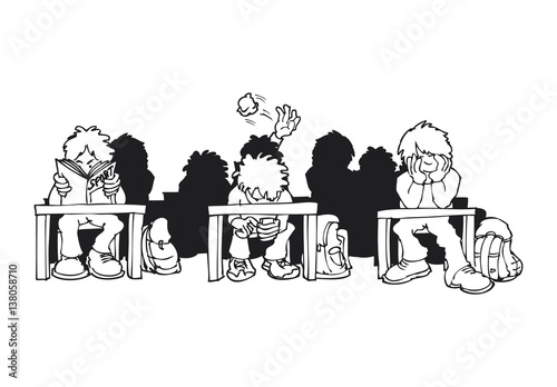 Klassenzimmer mit Schülern