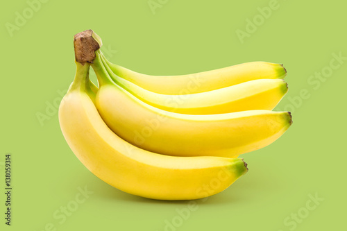 Organic fairtrade bananas photo