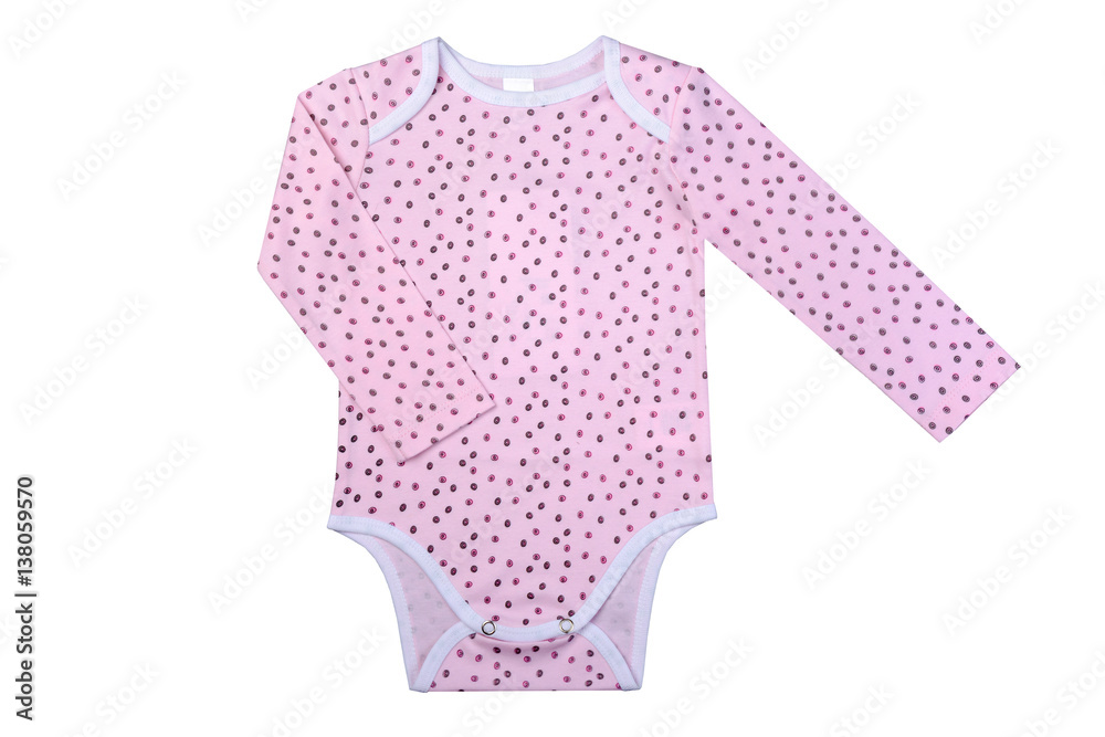 Obraz premium clothes for newborns on white background