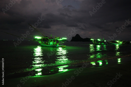 Traditional Squid fishing boats