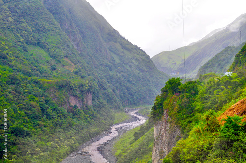 River in Banos de Agua Santa, Ecuador