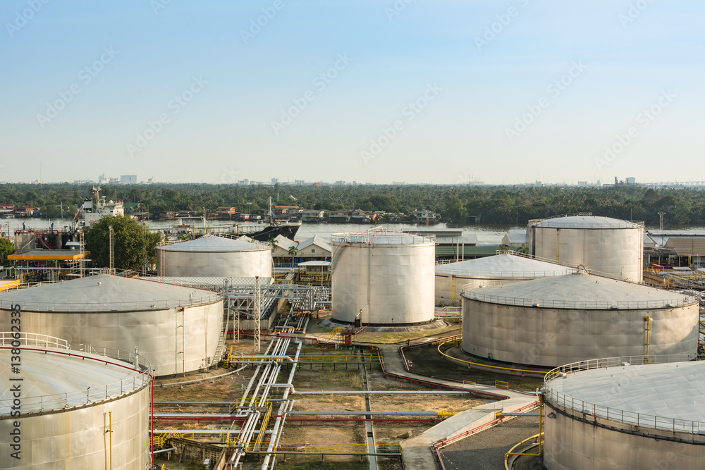 Industrial oil in petrochemical for background