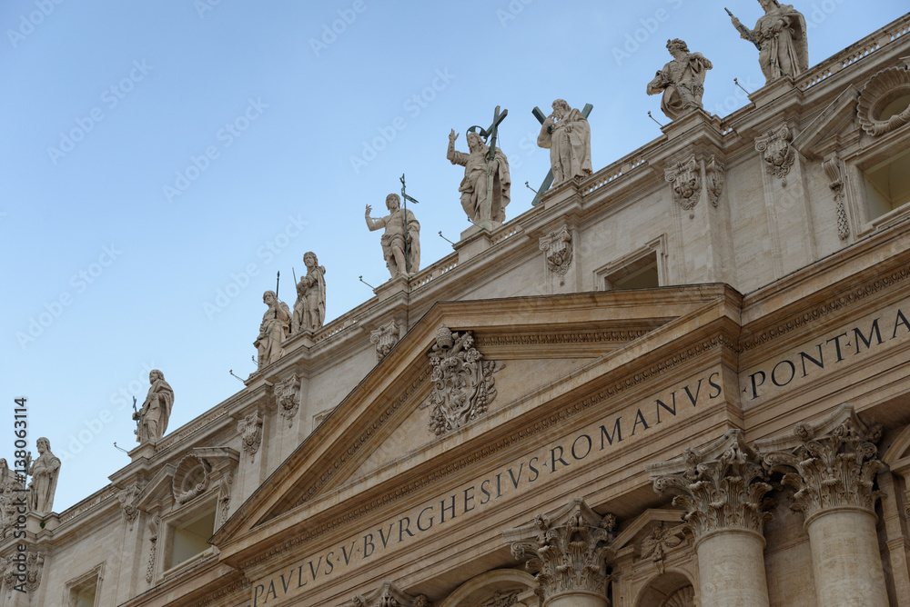 San Pietro in Vaticano, wonderful Religiosity. Rome