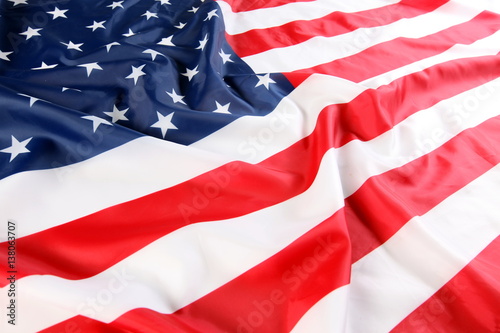 Close up of American flag