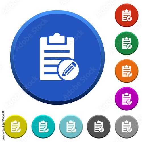 Edit note beveled buttons