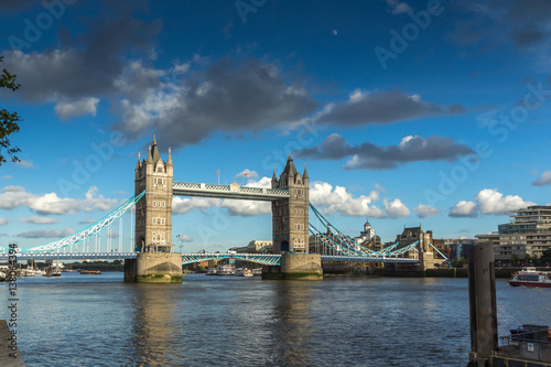 LONDON, ENGLAND - JUNE 15 2016: Tower Bridge in London in the late afternoon, England, Great Britain