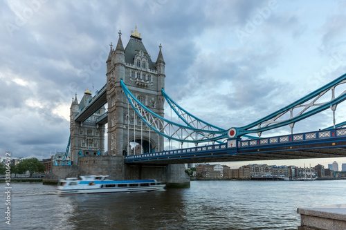 LONDON  ENGLAND - JUNE 15 2016  Tower Bridge in London in the late afternoon  England  Great Britain
