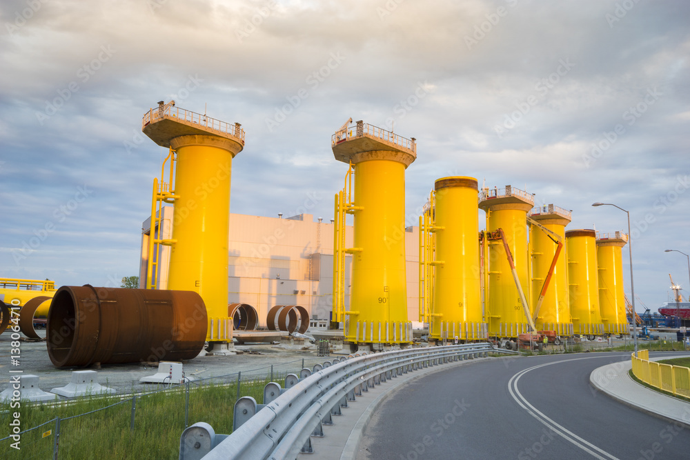 Obraz premium factory components for offshore wind farms