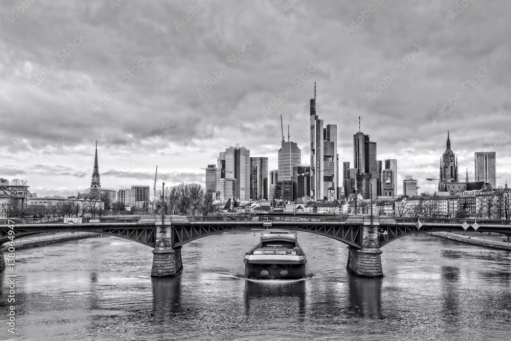 Frankfurt Brücke Main Stadt Fluss