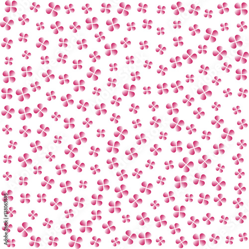 abstract red flowers. poster spring petals. white background. vector illustration