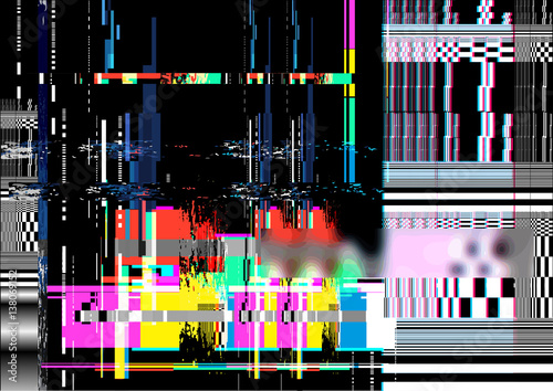 A glitch noise distortion texture background. Vector illustration