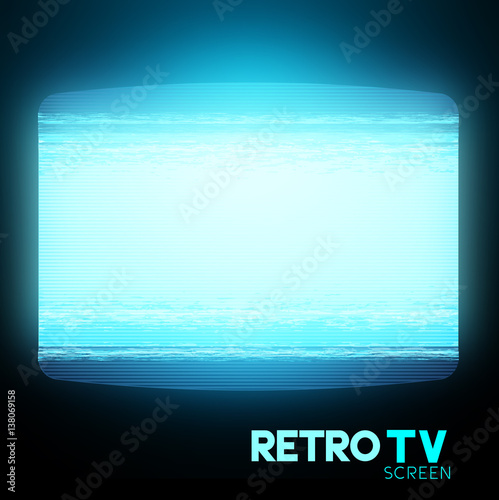 Retro Static TV Screen