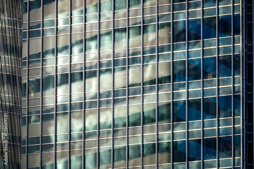 windows of commercial building in Hong Kong 