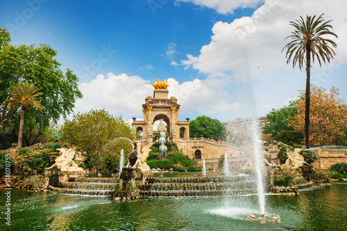 Fountain at Parc de la Ciutadella Citadel park, Barcelona