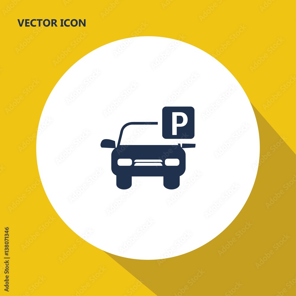 car parking vector icon