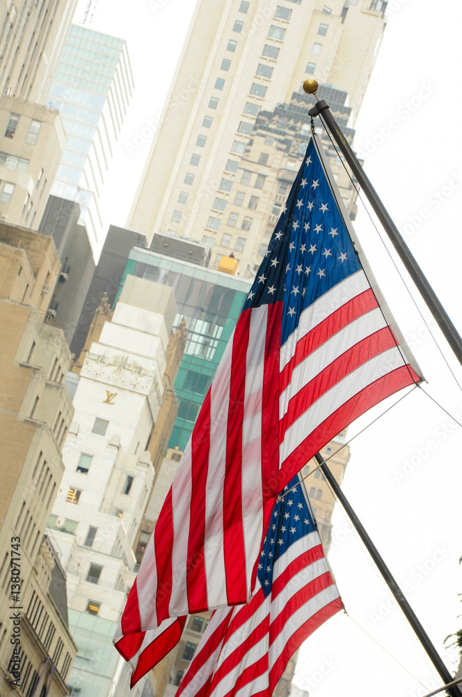 USA flag in New York City