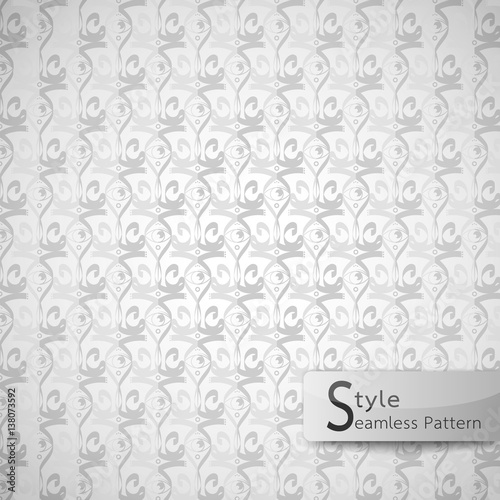 abstract seamless pattern eyes monochrome mesh. white texture background