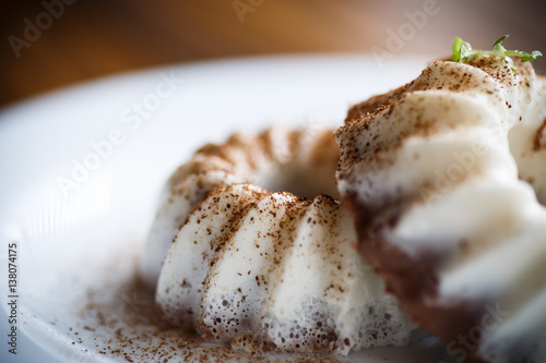 Cuadro en lienzo sweet milk chocolate panna cotta