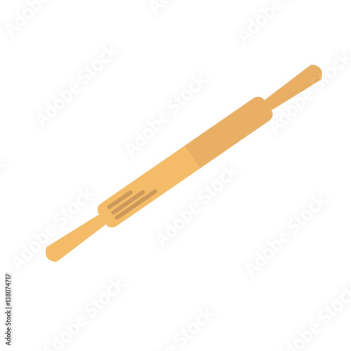 Rolling pin icon. Isolated vector on white background.