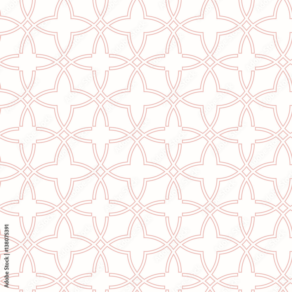 Seamless vector pink ornament in arabian style. Geometric abstract background. Pattern for wallpapers and backgrounds Seamless vector pink ornament in arabian style. Geometric abstract background. Pattern for wallpapers and backgrounds