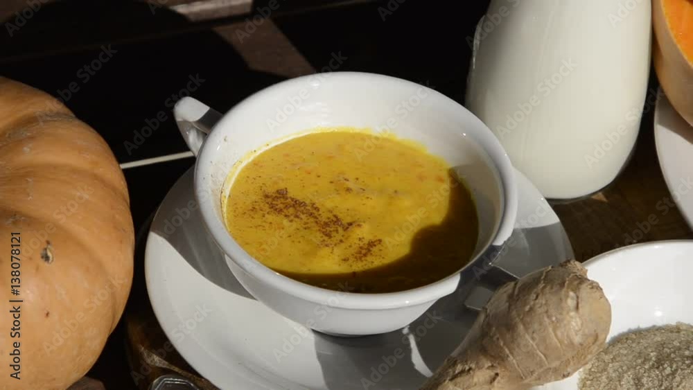 Pumpkin dessert Postre de calabaza Bí ngô món tráng miệng Deser z dyni Pumpkin dessert Postre de calabaza Bí ngô món tráng miệng Deser z dyni