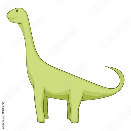 Brachiosaurus icon  cartoon style