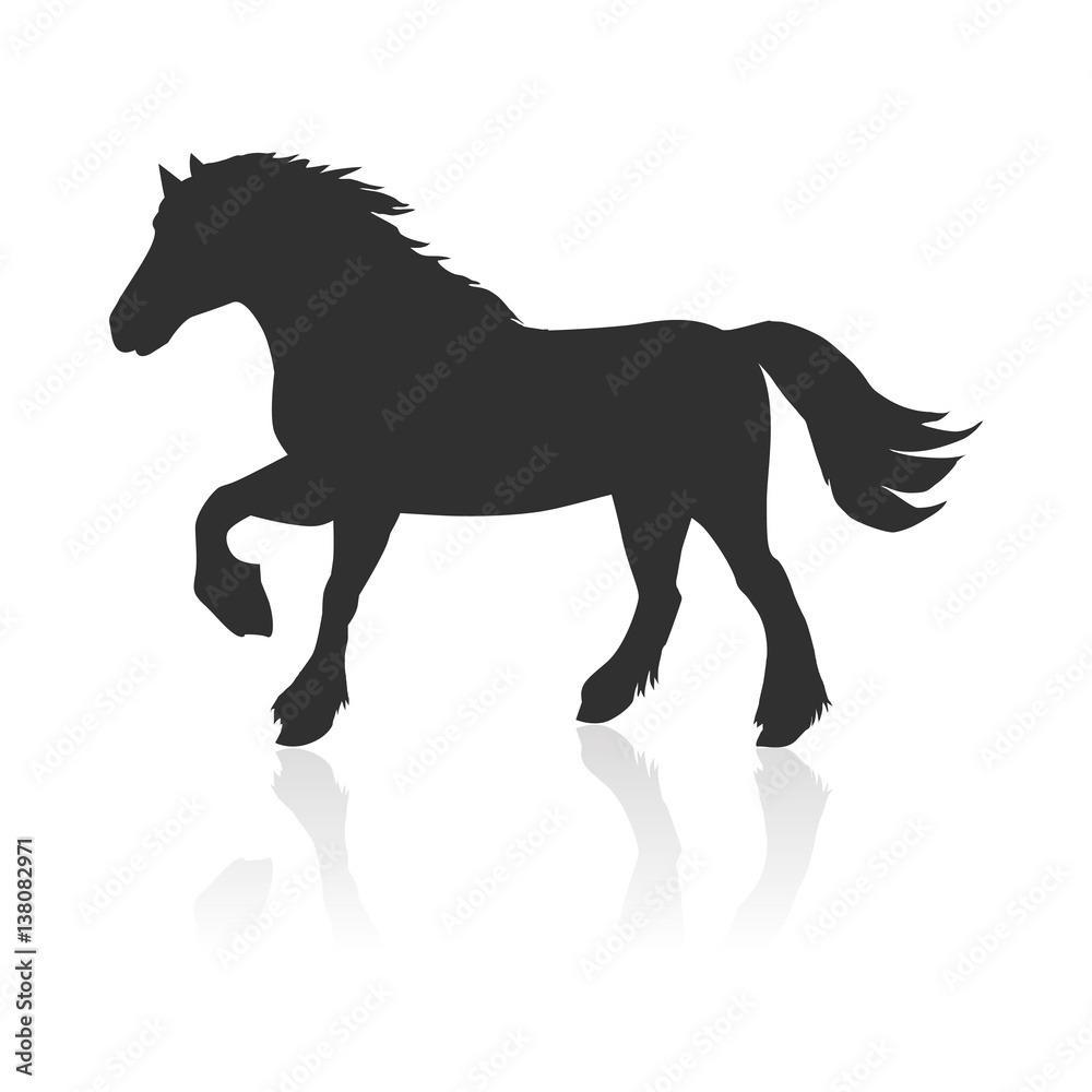 Obraz premium Horse Vector Illustration in Flat Design