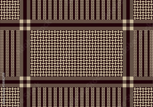 Arabic cotton scarf with floral geometric motifs.